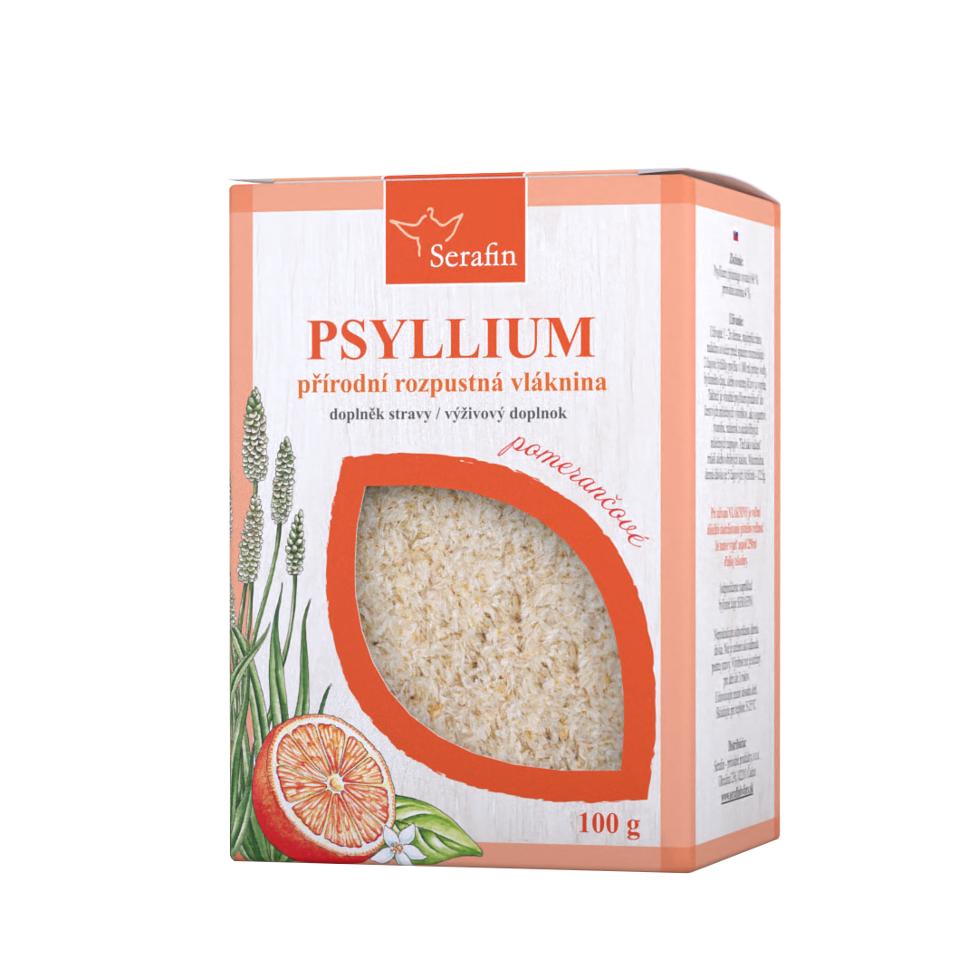 Psyllium s přírodním aromatem – pomeranč | Serafin byliny