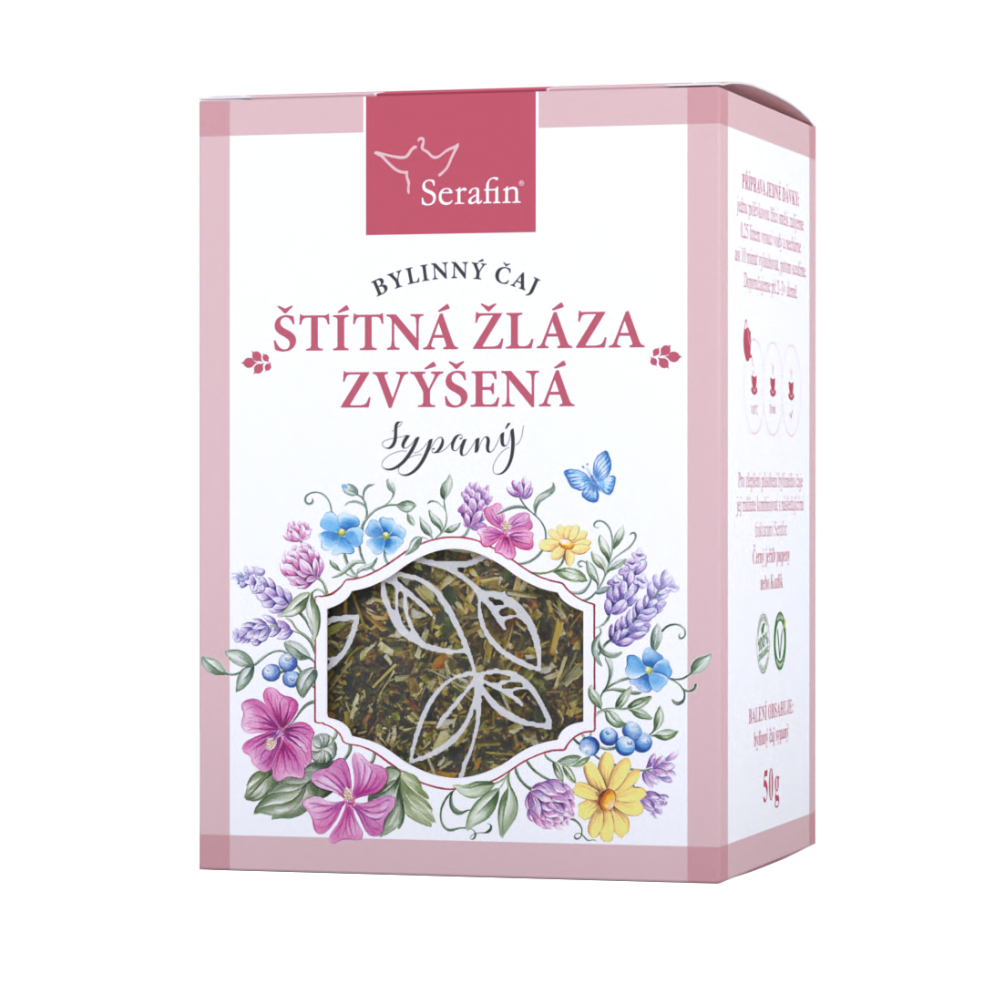 Štítná žláza zvýšená – sypaný čaj | Serafin byliny