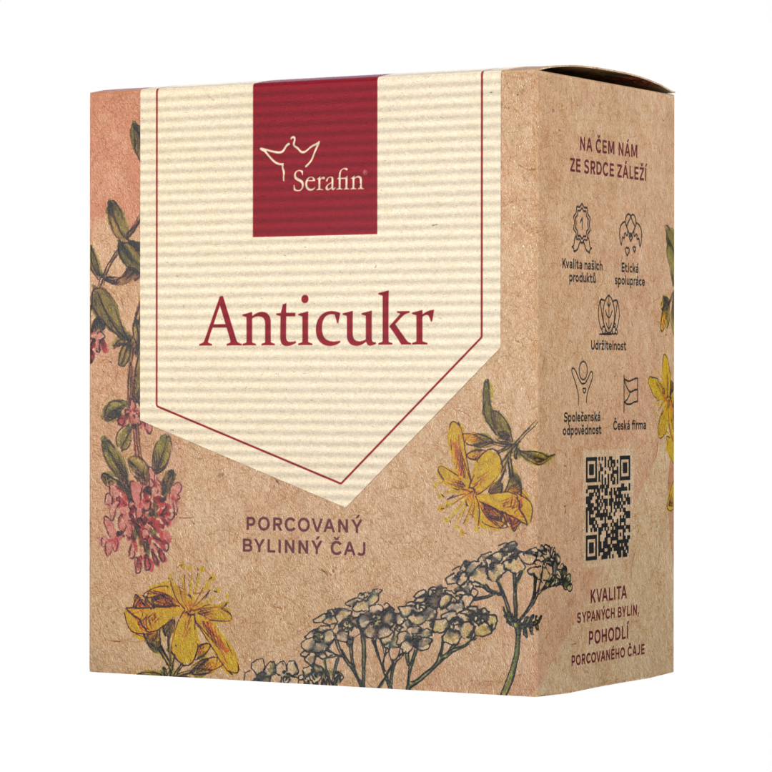Anticukr – porcovaný čaj | Serafin byliny